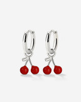 Very Cherry Hoop Set Baby Silver