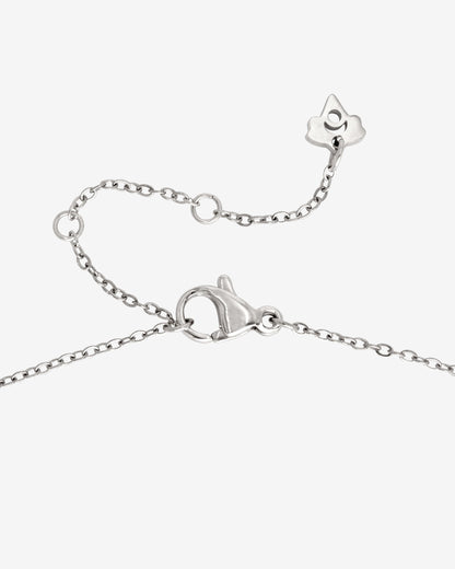 Flowy Heart Necklace Silver