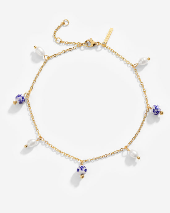 Pearly Tiles Anklet