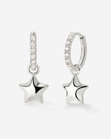 Nova Glimmer Hoop Set Small Silver