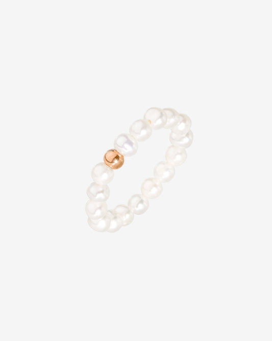 Summertime Pearl Ring Rose Gold