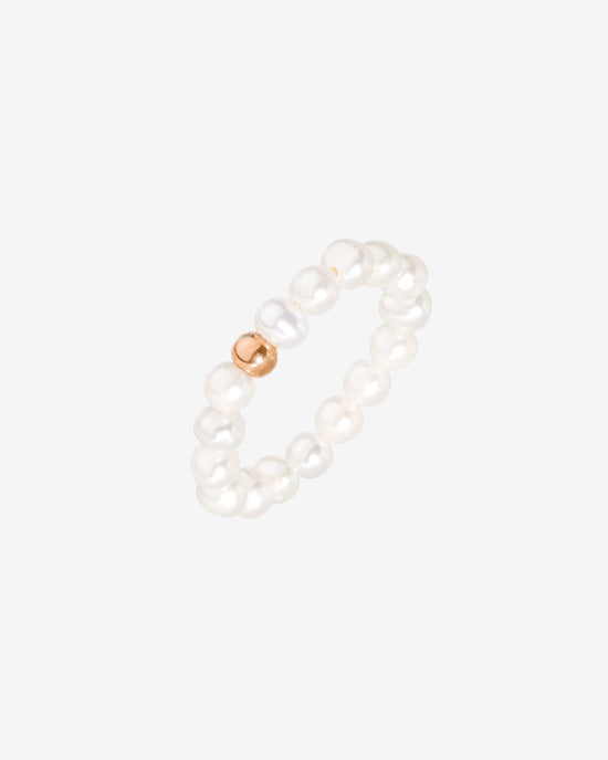 Summertime Pearl Ring Rose Gold