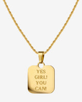 Yes girl! You can! Necklace Gold