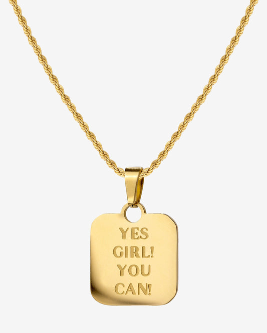 Yes girl! You can! Necklace Gold