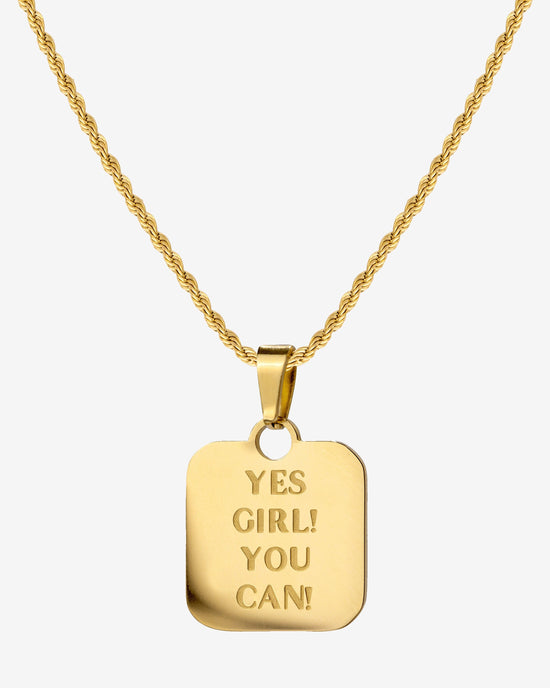 Yes girl! You can! Necklace Gold