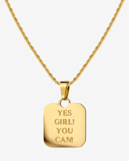 Yes girl! You can! Necklace gold