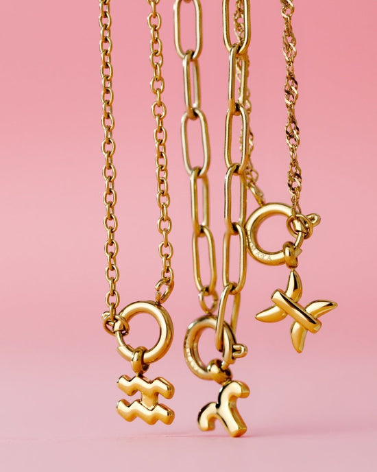 Bubble Zodiac Necklace Charms