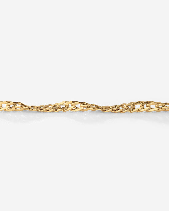 Singapore Chain Charm Bracelet Set