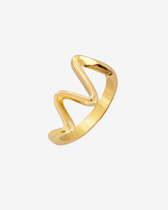 Fluid Motion Ring gold