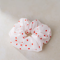 Shimmering Scrunchie Medium Hearts