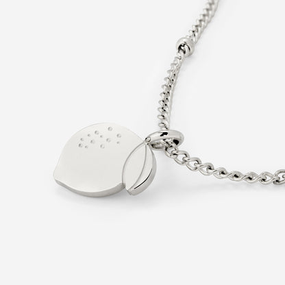 When Life gives you Lemons Necklace Silver