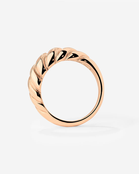 Towel Twist Ring Rose Gold