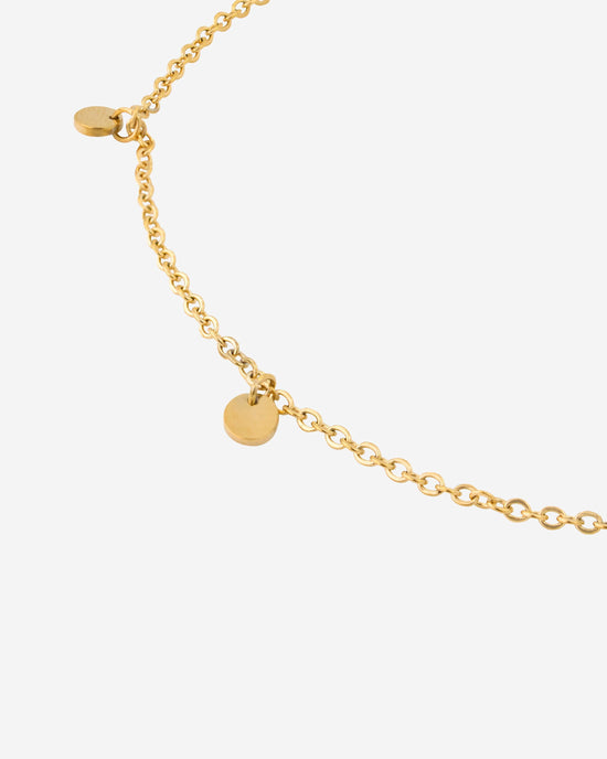 Tiny Coin Anklet gold