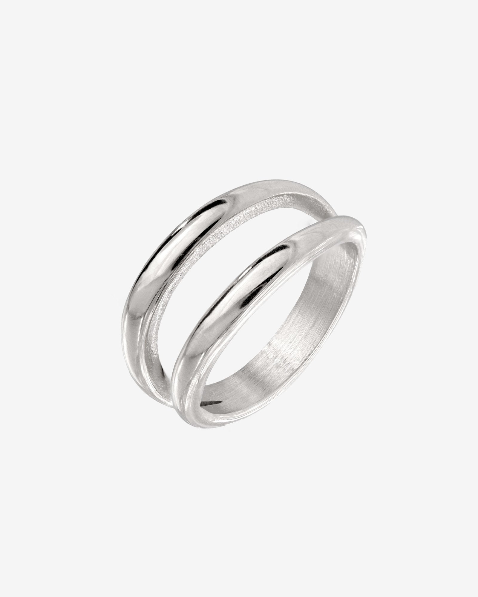 Duality Ring Silver