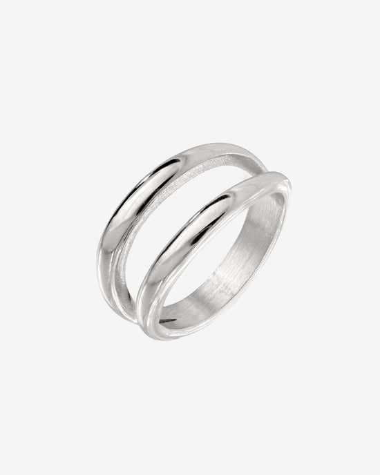 Duality Ring Silver