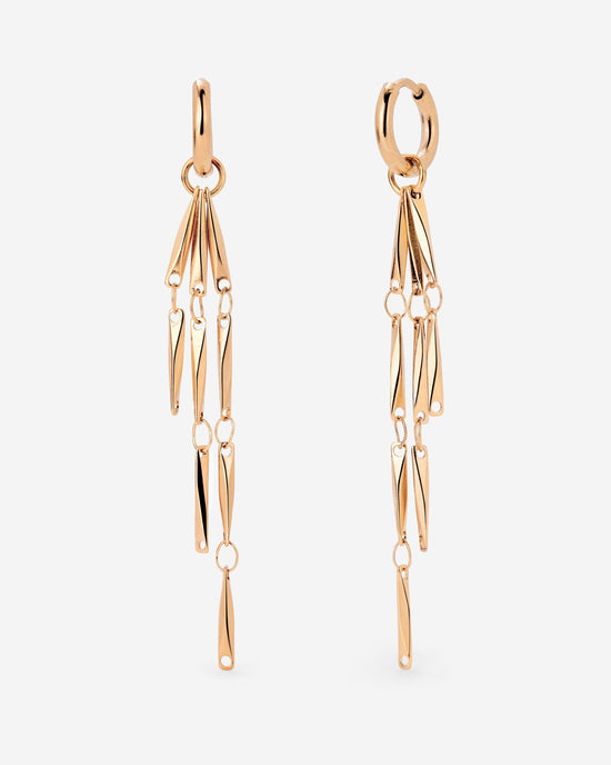 Wind Chime Hoop Set Baby Rose Gold