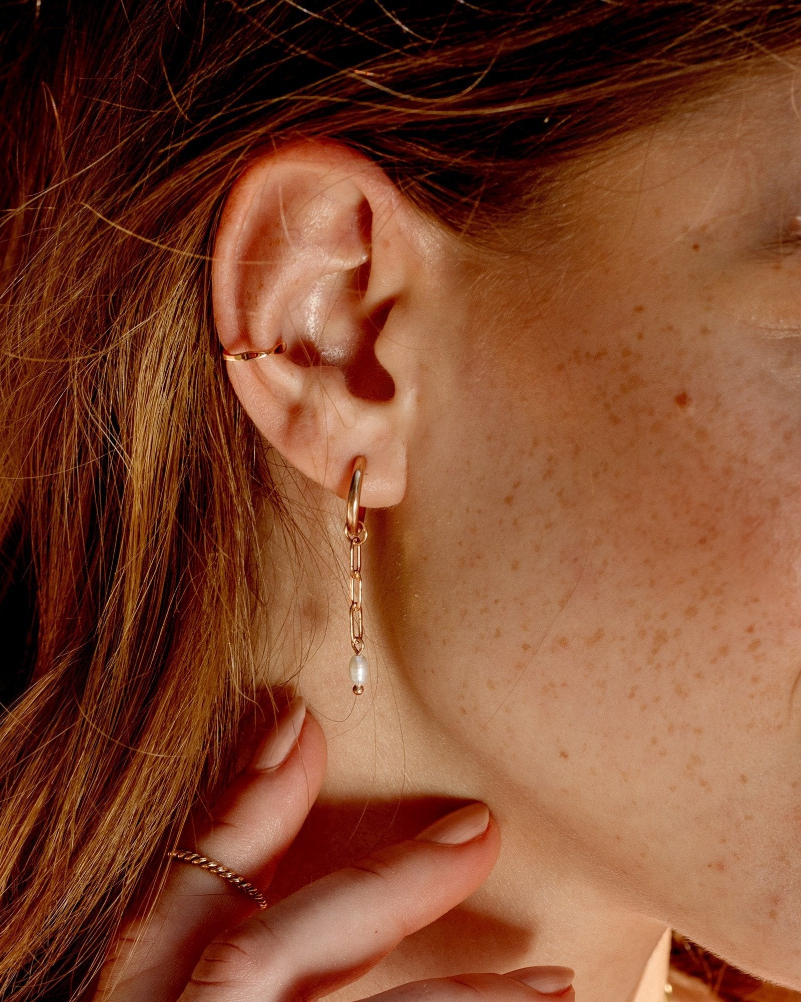Offbeat Ear Cuff Rose Gold