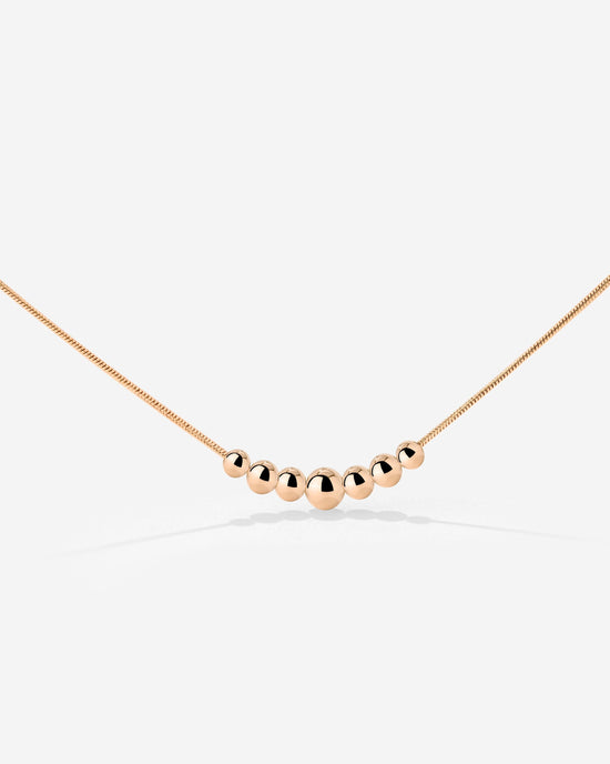 Curvy Beads Choker Rose Gold