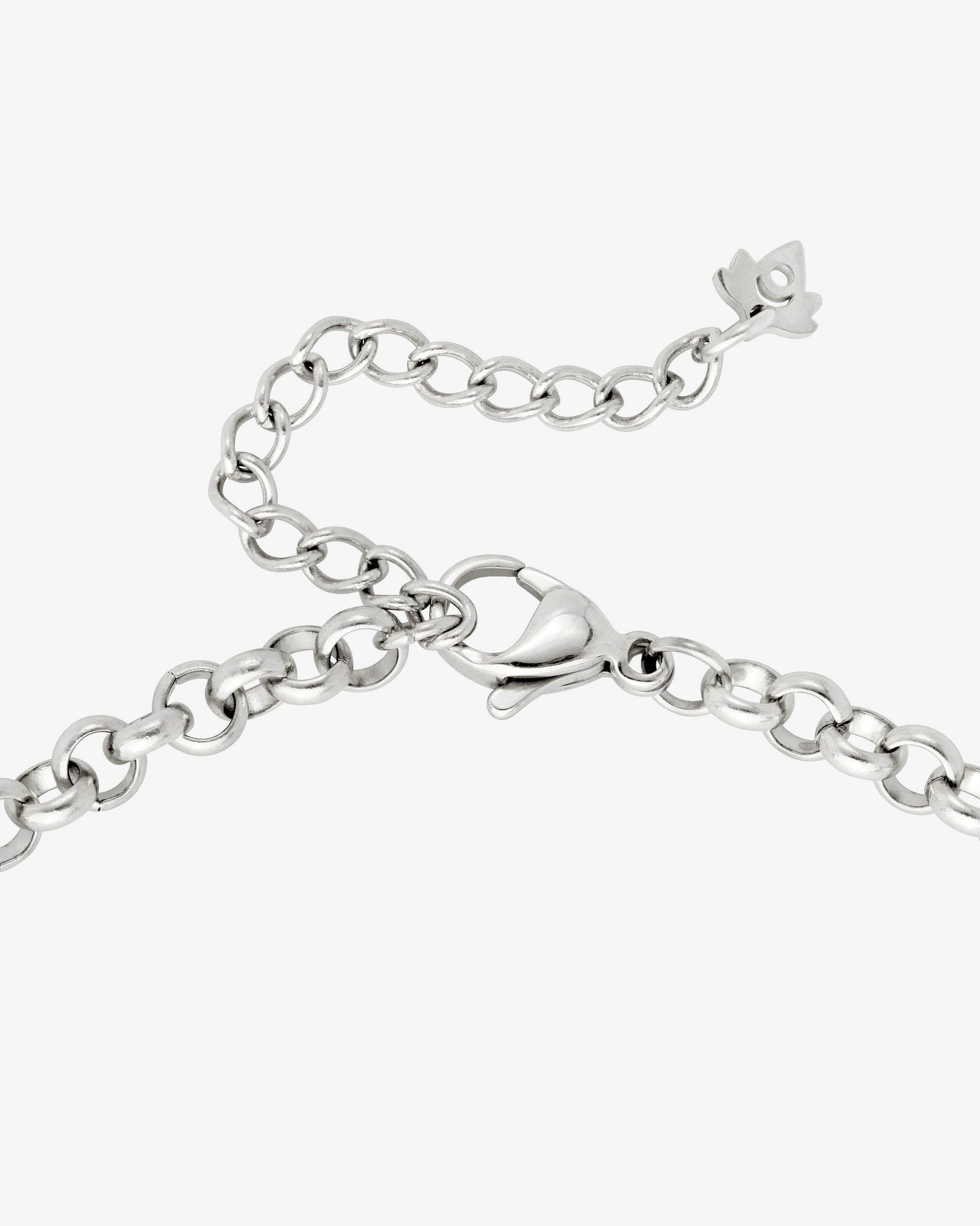Twisted Donut Necklace Silver