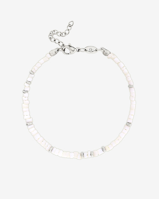 Puka Shell Bracelet Silver