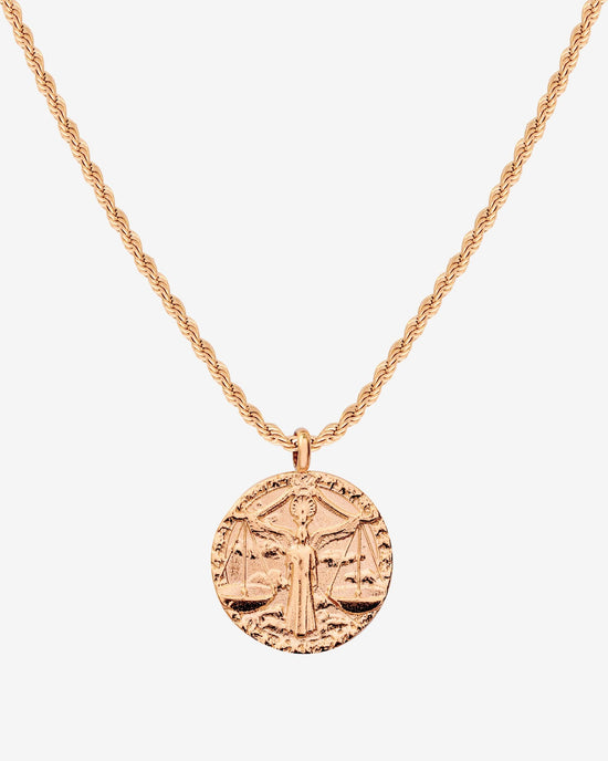 Zodiac Sign Necklace Rose Gold