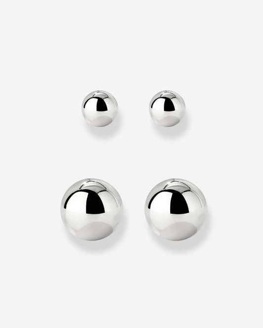 Bubbly Stud Bundle Silver