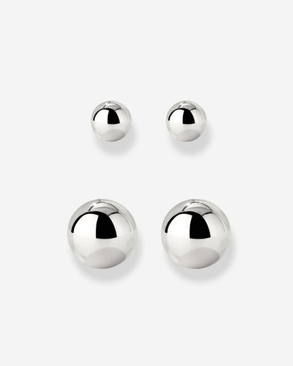 Bubbly Stud Bundle Silver