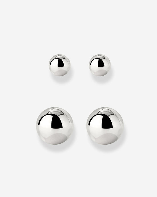 Bubbly Stud Bundle Silver