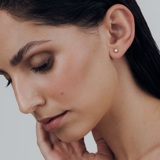 Dream Pearl Studs Stud Earrings Gold