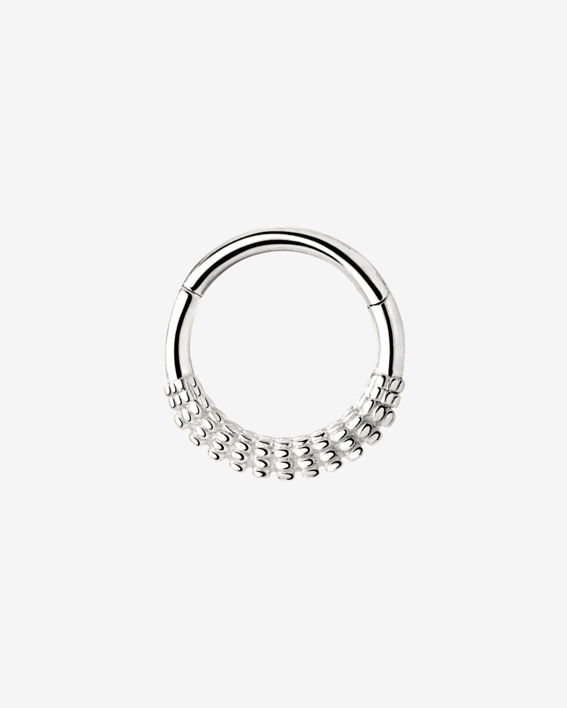 Striped Piercing Silver
