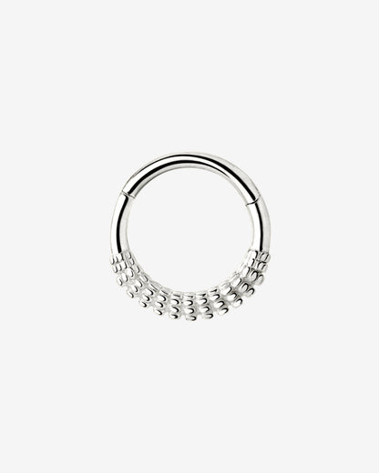 Striped Piercing Silver