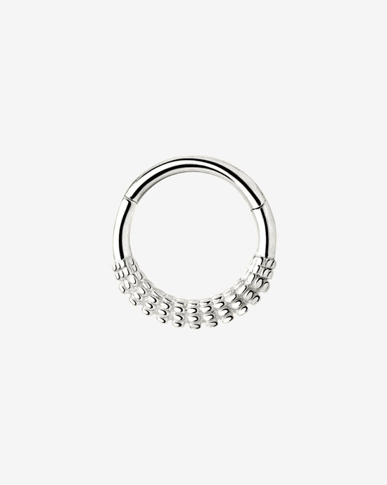 Striped Piercing Silver