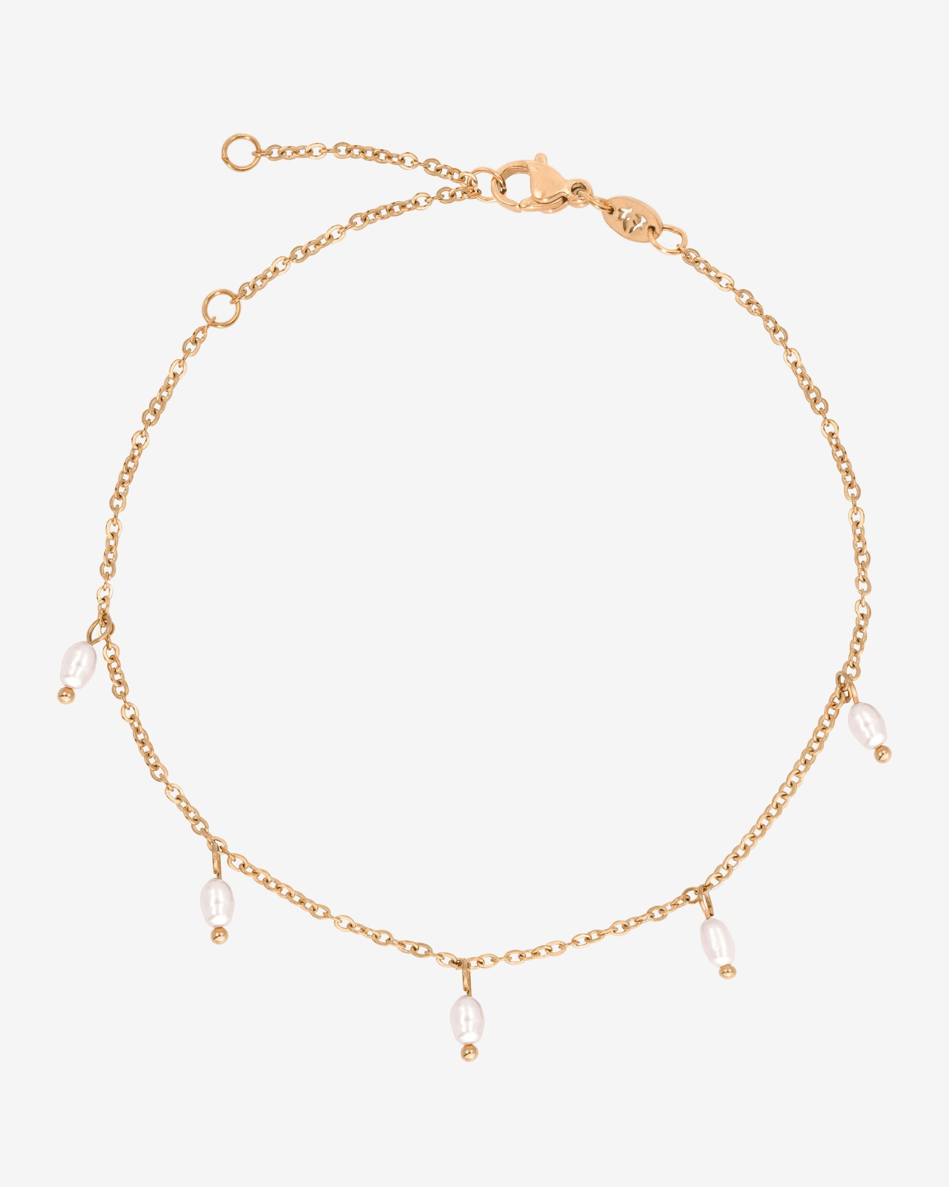 Perla Blanco Anklet Rose Gold