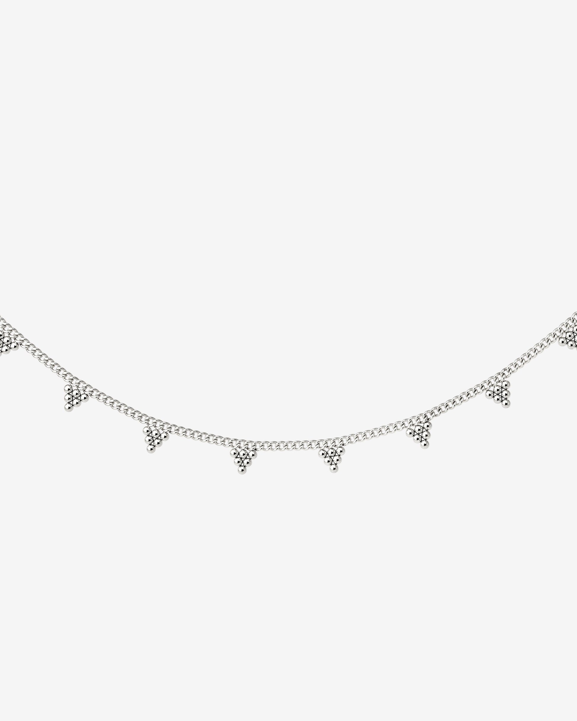 Tiny Beads Necklace Silver