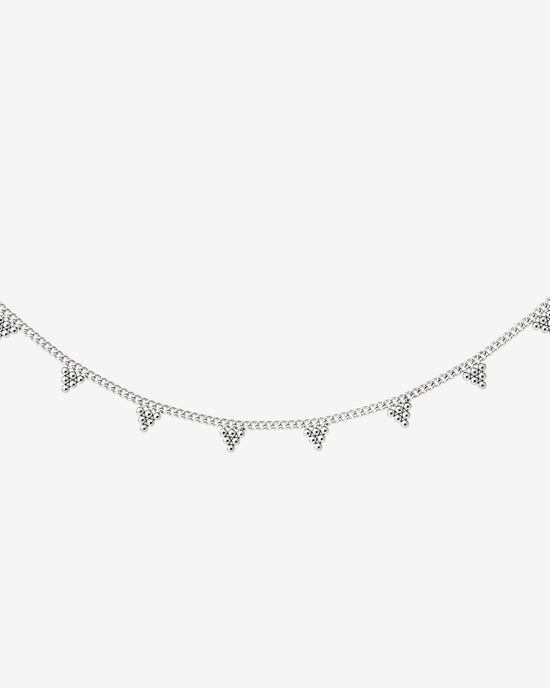 Tiny Beads Necklace Silver