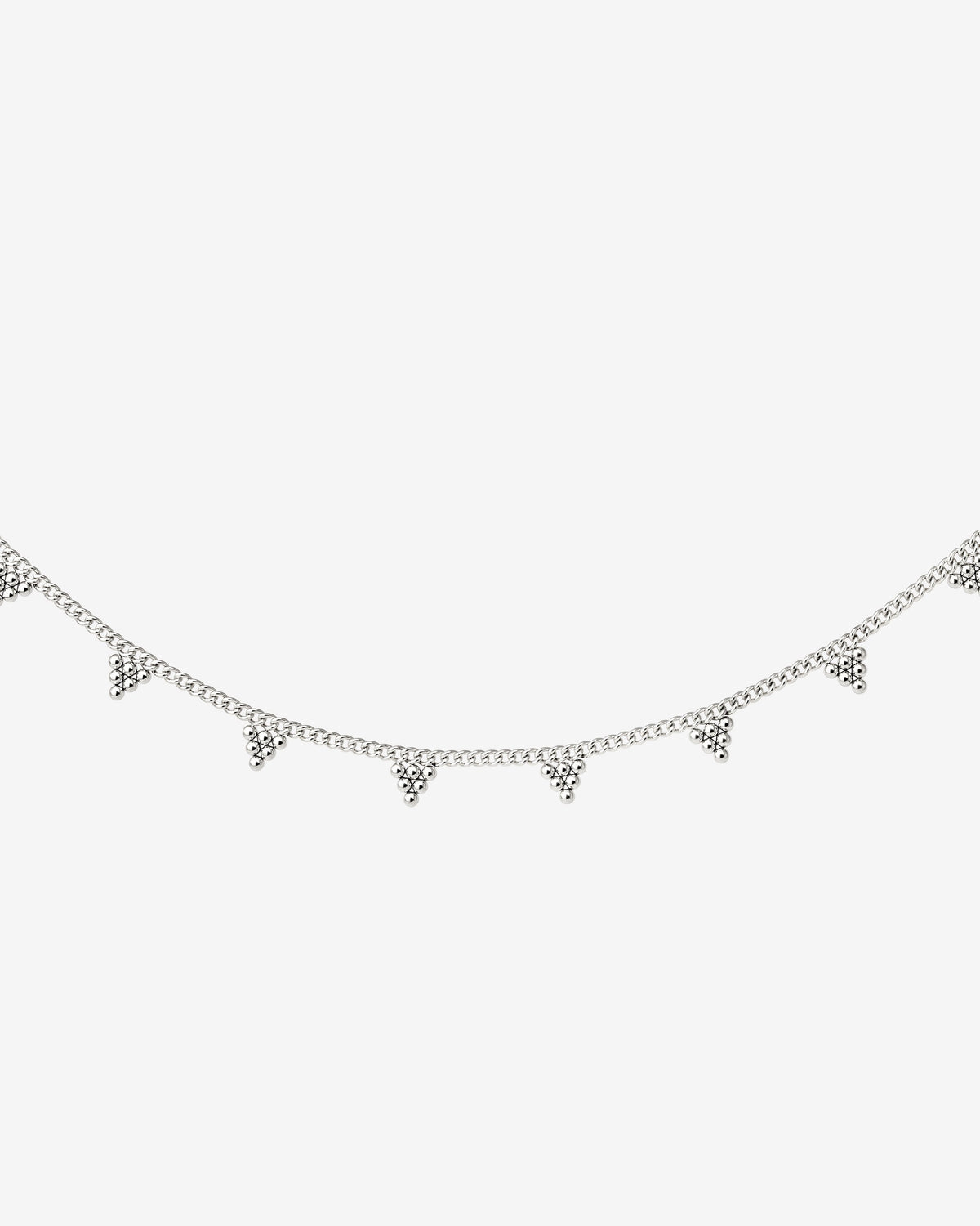 Tiny Beads Necklace Silver