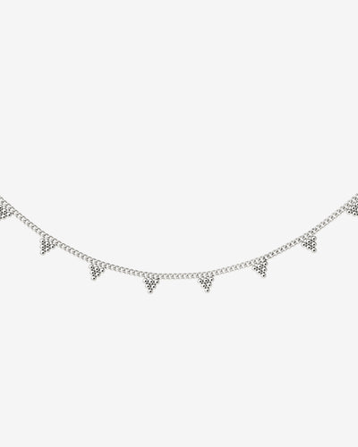 Tiny Beads Necklace Silver