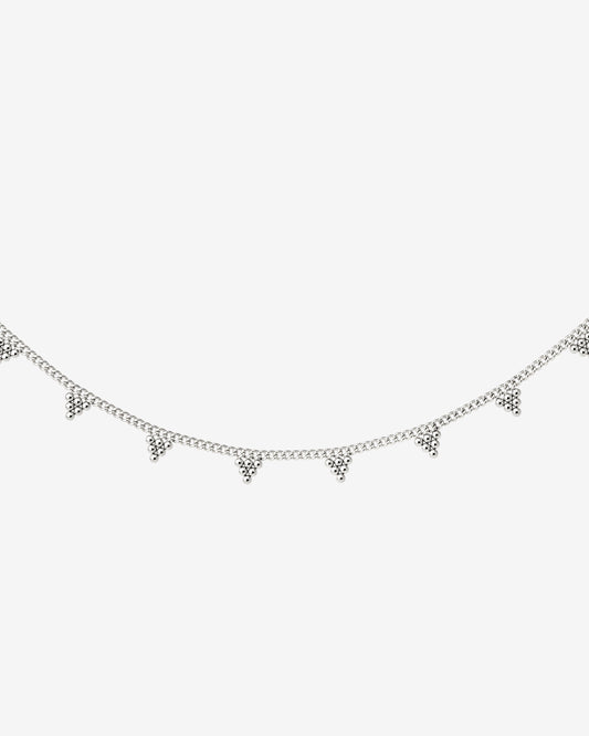 Tiny Beads Necklace Silver