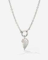 Twin Flame Right Classic Chain Necklace Set Silver