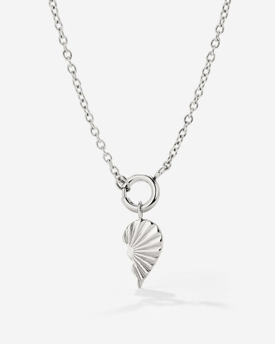 Twin Flame Right Classic Chain Necklace Set Silver
