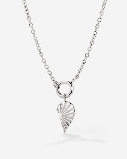 Twin Flame Right Classic Chain Necklace Set Silver