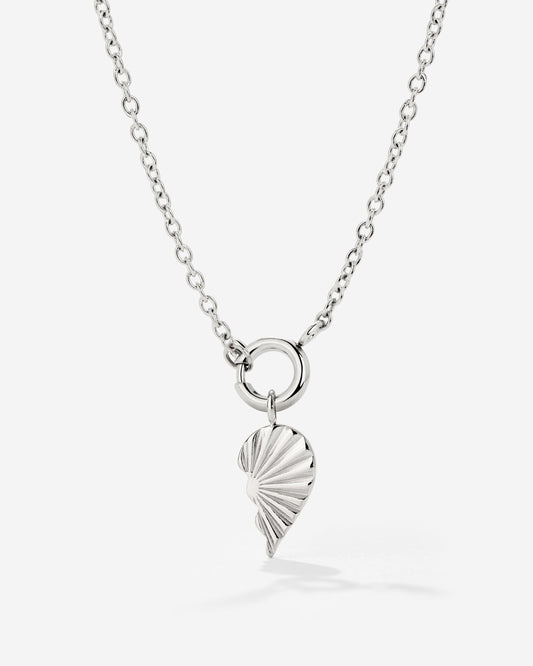 Twin Flame Right Classic Chain Necklace Set Silver