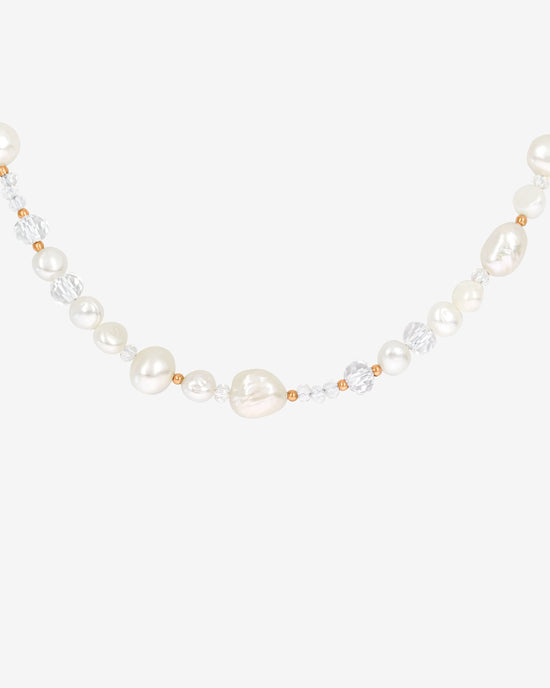 Icy Cool Pearl Necklace Rose Gold