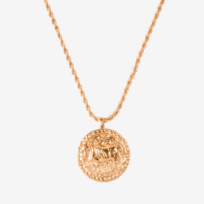 Zodiac Sign Necklace Rose Gold