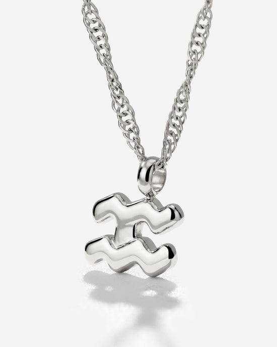 Aquarius Bubble Necklace Silver