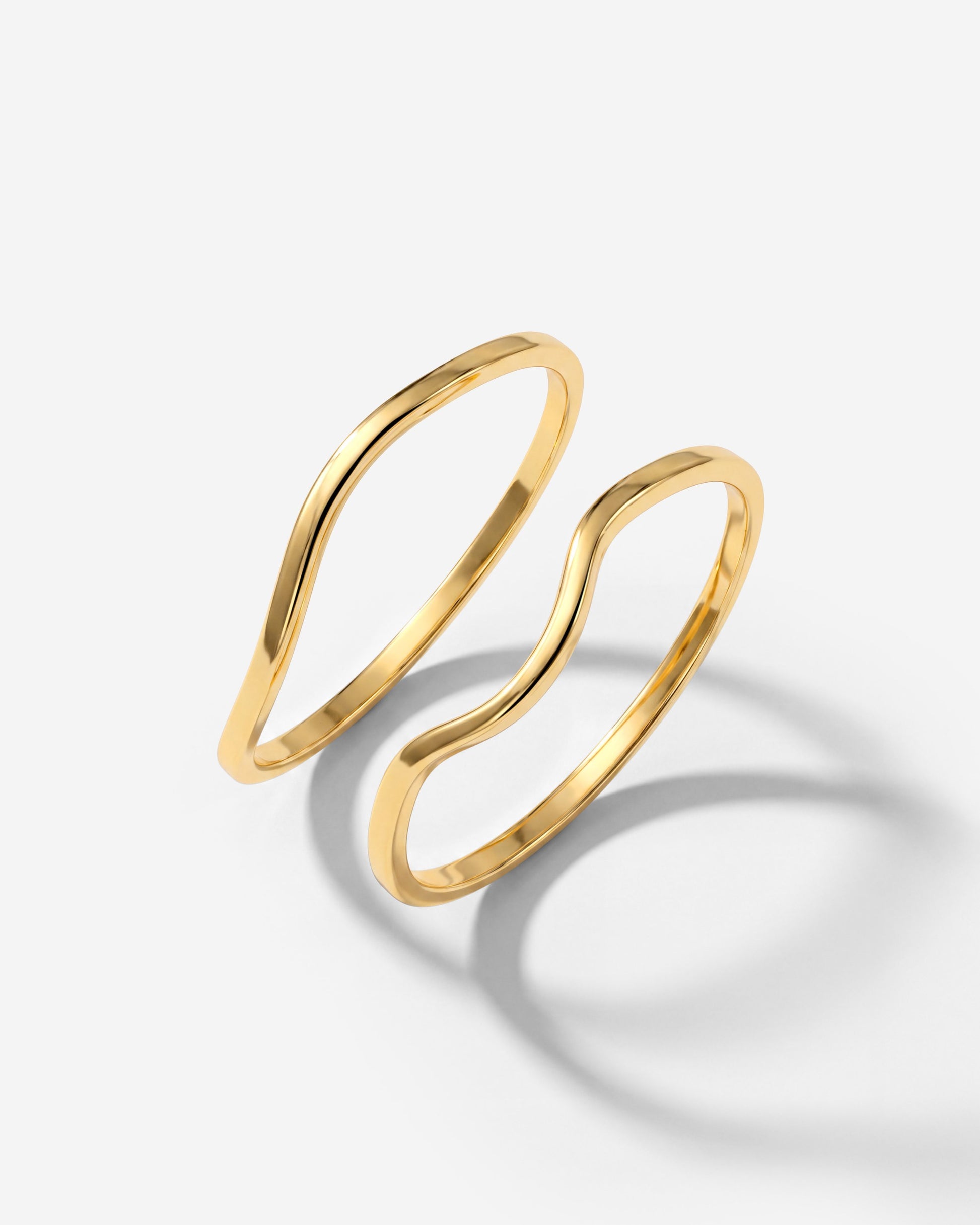 Skinny Dip Ring Duo Gold