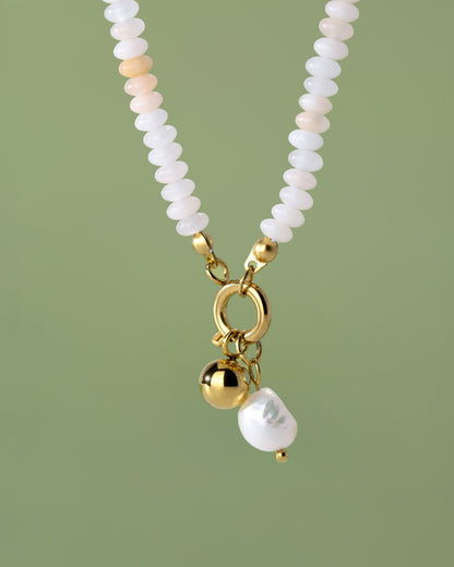 Blushstone Charm Necklace Set