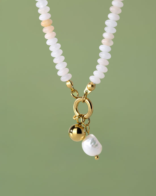 Blushstone Charm Necklace Set