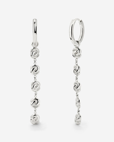 Tides of Time Hoop Set Small Silver