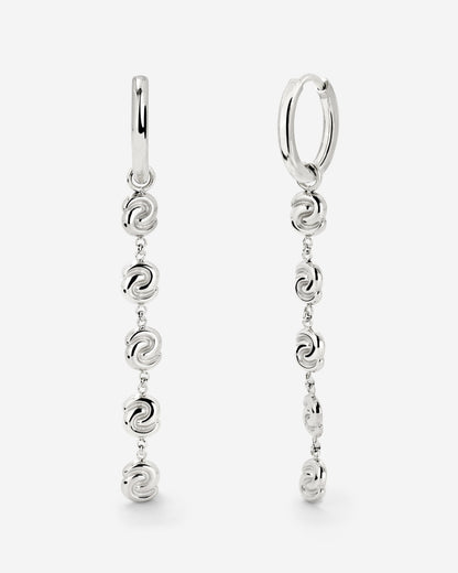 Tides of Time Hoop Set Small Silver
